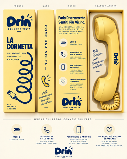 Drin™ – Cornetta Retrò per Smartphone